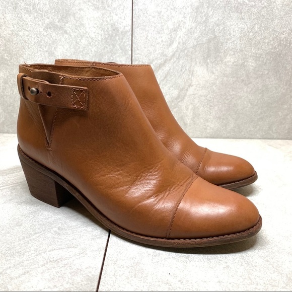 Madewell B8034 Dakota Cutoff cognac ankle boots size 8 - Picture 2 of 15